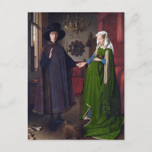 Cartão Postal O retrato Arnolfini de Jan van Eyck