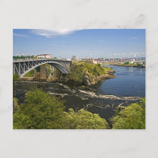 Cartão Postal O reverso cai sobre a Rua. John River na Rua 2. (Frente)