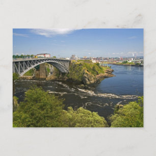 Cartão Postal O reverso cai sobre a Rua. John River na Rua 2.