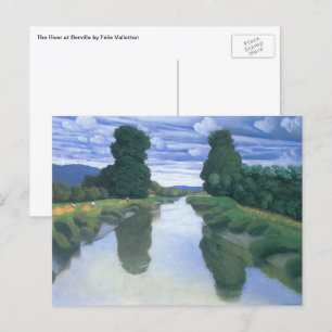 Cartão Postal O rio em Berville, por Felix Vallotton, Belas Arte