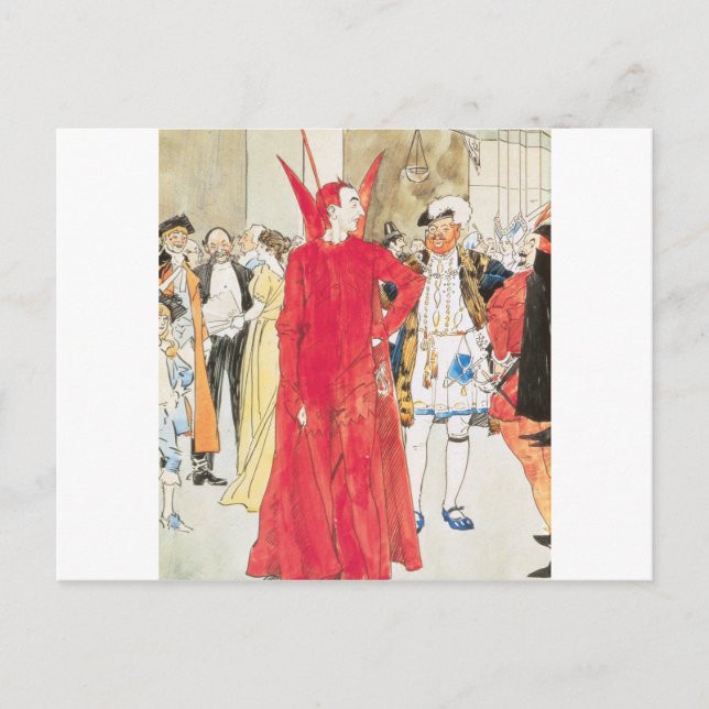 Cartão Postal O Rival Mephistopheles: Philip William May; 1895 (Frente)