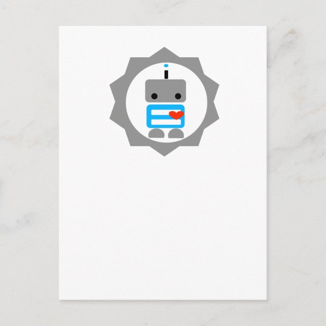 Cartão Postal O robô! (Frente)