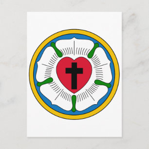 Cartão Postal O Rosa Luteranismo Luterano Martin Luther