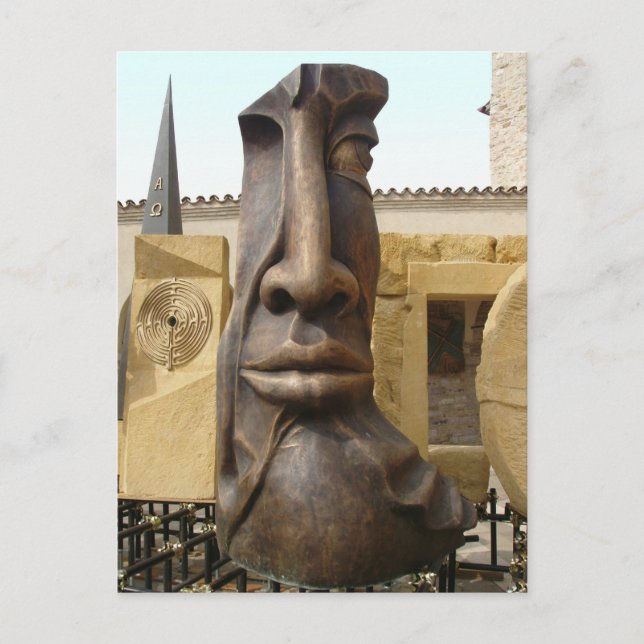 Cartão Postal O rosto (Frente)