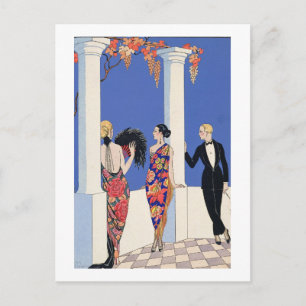 Cartão Postal O Sabor dos Xales, 1922 (impressão de pochoir)