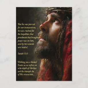 Cartão Postal "O Sacrifício Supremo" Saudação de Páscoa