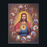 Cartão Postal O Sagrado Coração de Jesus<br><div class="desc">O Sagrado Coração de Jesus</div>