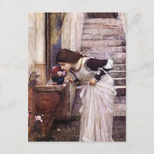 Cartão Postal O santuário de John William Waterhouse