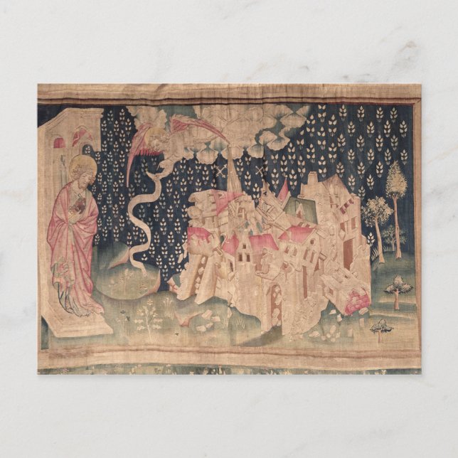 Cartão Postal O segundo anjo anuncia a queda da Babilônia (Frente)