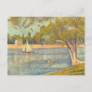 Cartão Postal O Sena no Grand Jatte, Primavera de Seurat