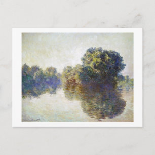 Cartão Postal O Sena perto de Giverny Claude Monet