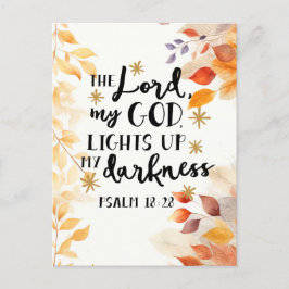 Cartão Postal O Senhor Acende minha escuridão