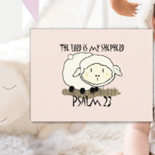 Cartão Postal O SENHOR é meu pastor Salmo 23 Camiseta infantil -