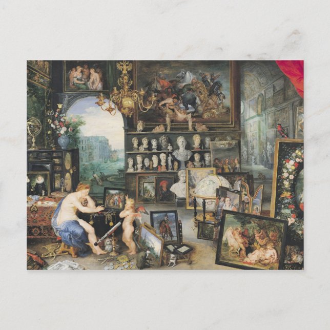 Cartão Postal O sentido da vista, 1617 (Frente)