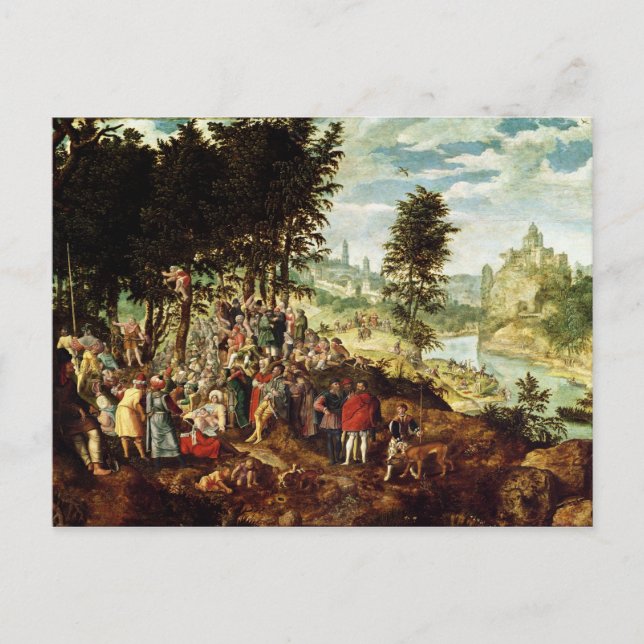 Cartão Postal O Sermão das Ruas, João Batista, c.1550 (Frente)