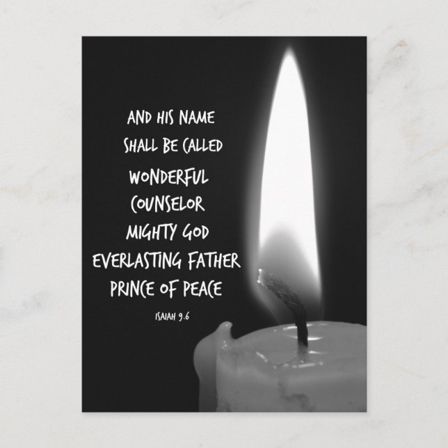 Cartão Postal O Seu Nome É Chamado Verso Bíblia Maravilhoso (Frente)