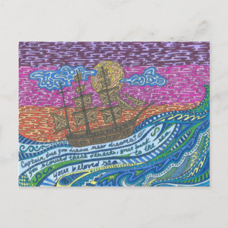 Cartão Postal O seu querido PostCard no mar