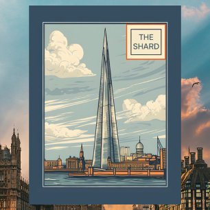 Cartão Postal O Shard Londres Reino Unido Viagem Vintage