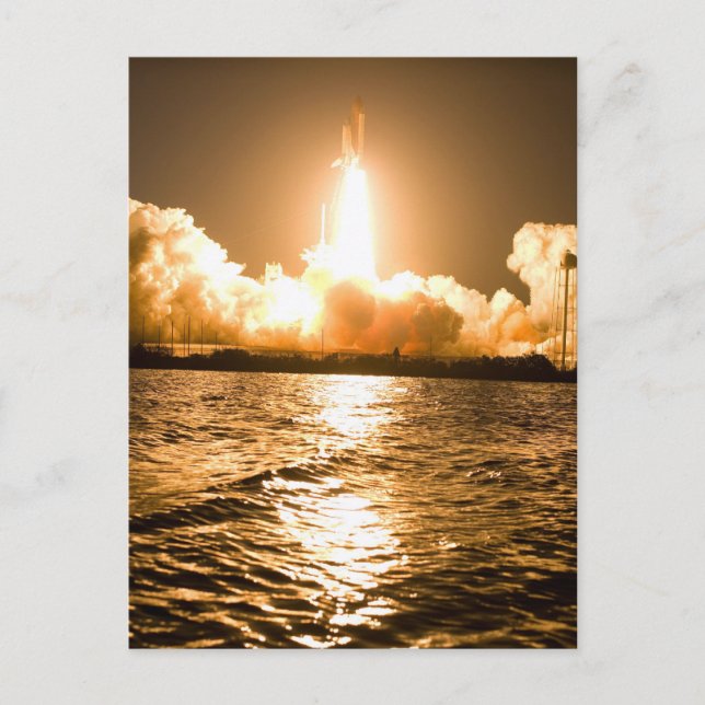 Cartão Postal O Shuttle do Espaço Sai (Frente)
