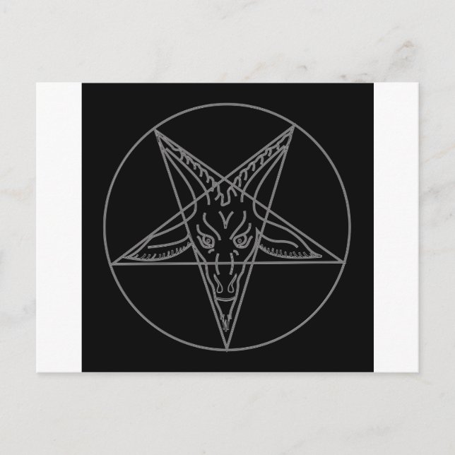 Cartão Postal O Sigilo do Baphomet (Frente)