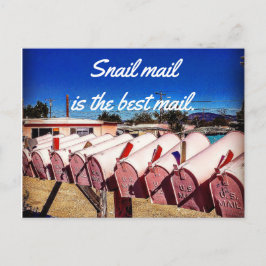 Cartão Postal O Snail Mail é o melhor postal