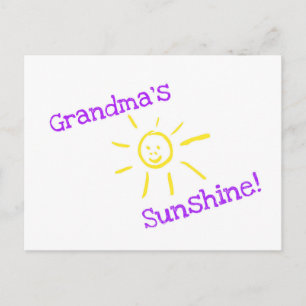Cartão Postal O Sol da vovó!