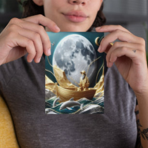 Cartão Postal O Sonho do Pescador Lua