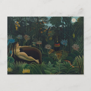 Cartão Postal O Sonho (Le Reve Exotique) de Henri Rousseau