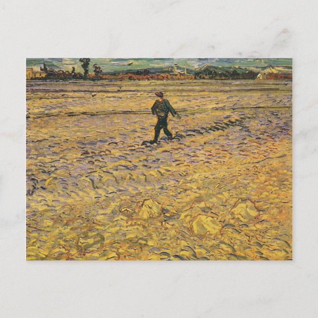 Cartão Postal O Sower, Vincent van Gogh (Frente)