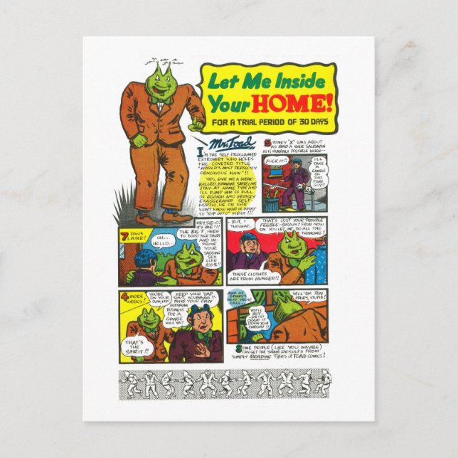 Cartão Postal O Sr. Toad vai mudar a sua vida! (Frente)