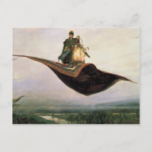 Cartão Postal O tapete voador de Viktor Vasnetsov (1880)