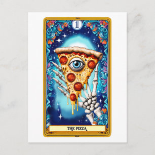Cartão Postal O Tarot Engraçado da Pizza Caed