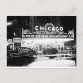 Cartão Postal O Teatro De Chicago Na Década De 1940