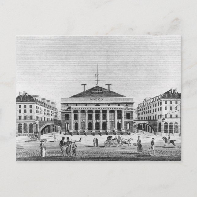 Cartão Postal O Teatro de Odeon, 1830 (Frente)