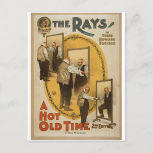 Cartão Postal O Teatro Vintage do Ray's, 'Um Tempo Quente e Frio