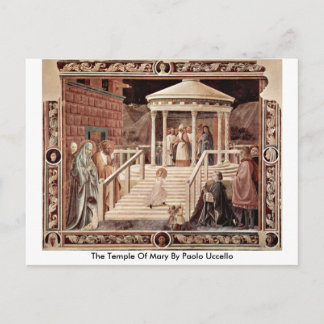 Cartão Postal O Templo De Mary Por Paolo Uccello
