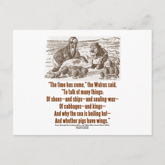 Cartão Postal O Tempo Da Maravilha Chegou Ao Vidro (Frente)