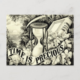 Cartão Postal O Tempo De Vintage É Precioso