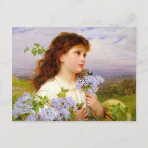 Cartão Postal O tempo dos lilases de Sophie Anderson