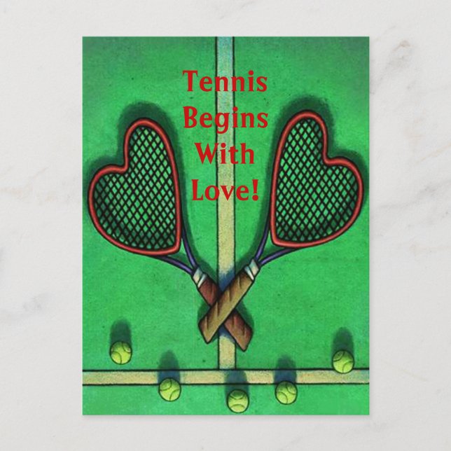 Cartão Postal O Tênis De Jogadores De Papelão Começa Com Amor! (Frente)