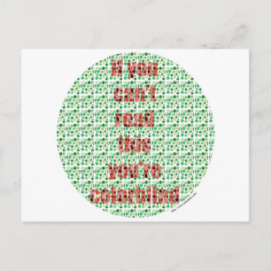 Cartão Postal O teste Colorcego