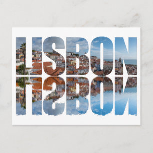 Cartão Postal O texto de Lisboa compunha a visão da cidade antig