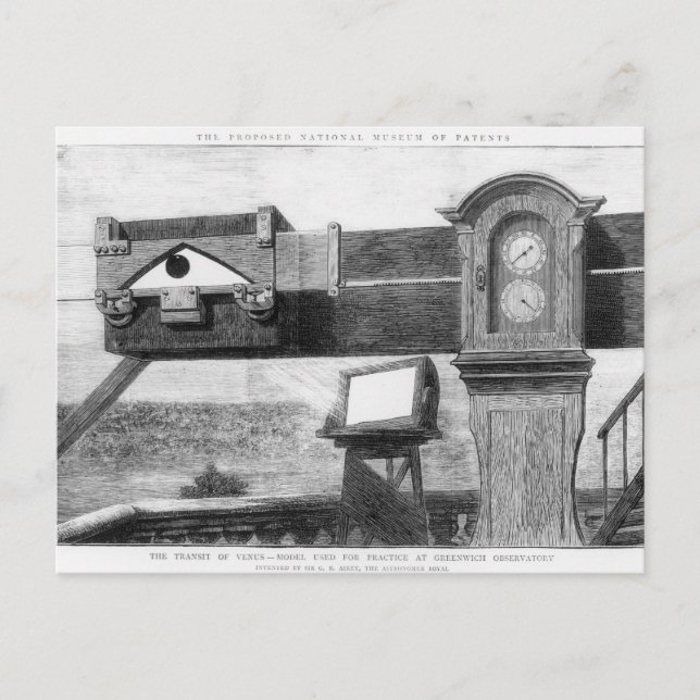 Cartão Postal O Trânsito de Vênus (Frente)