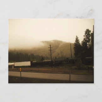 Cartão Postal O trem negro está chegando