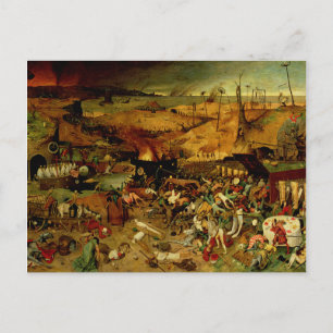 Cartão Postal O triunfo da morte, c.1562 (óleo no painel)