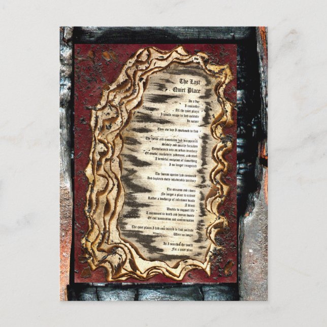 Cartão Postal O último lugar silencioso (Frente)