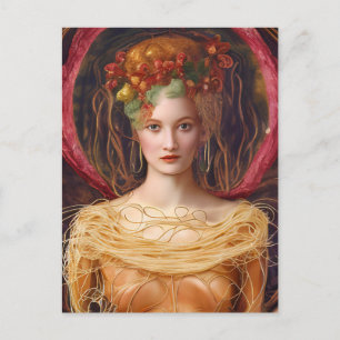 Cartão Postal O único vestido de espaguete