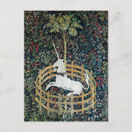 Cartão Postal O Unicórnio em cativeiro, o Unicórnio Floral da Fa