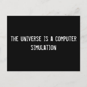 Cartão Postal o universo é uma simulação computacional
