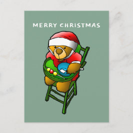 Cartão Postal O ursinho de Natal